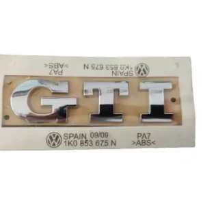 Rear chrome lettering GTI emblem logo VW Golf V Wyprzedaż