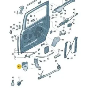 Silding door trim cover VW Sharan Seat Alhambra Darmowa dostawa