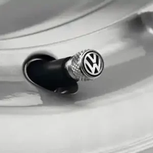 VW Wheel tire anodised aluminium valve stems caps 4 pcs Nowość