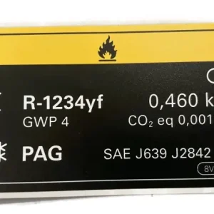 Rabat AC air conditioner sticker  R-1234yf 0,450 kg AUDI