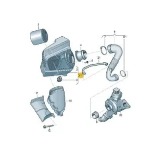 Air cleaner air filter 1.8 2.0 petrol TFSI Audi A6 A7 2015-2018 Szybka dostawa