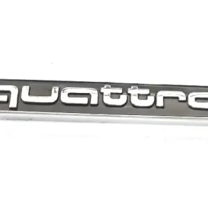 Audi Quatrro chrome inscription emblem sticker Oryginalny