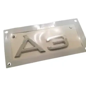 Chrome trunk emblem lettering badge Audi A3 Bezpieczna płatność
