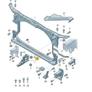 Headlight mounting support Audi A7 2011-2014 RS7 2014-2018 Darmowa dostawa