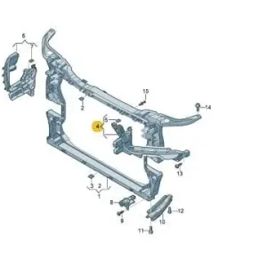 Headlight support bracket Audi Q5 2017- Popularny