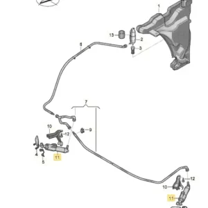 Headlight washer cylinder nozzle jet Audi A4 B9 2015- Darmowa dostawa