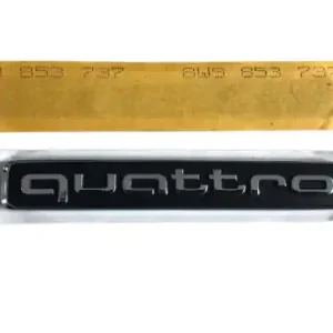 Sticker emblem QUATTRO rear inscription AUDI A3 A4 Q2 Q5 TT Szybka dostawa