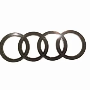Rear emblem tailgate badge stiker Audi ring black AUDI Q7 FL 12/2023- Zamów teraz