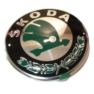 Rear emblem logo badge black melange Skoda Superb 2002-2008 limousine Popularny