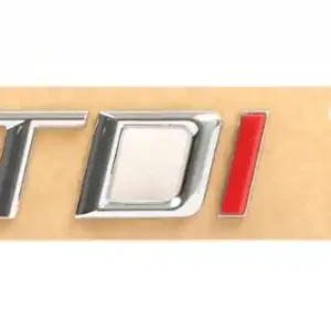TDI red I Skoda Octavia Superb tailgate badge emblem Zwrot pieniędzy