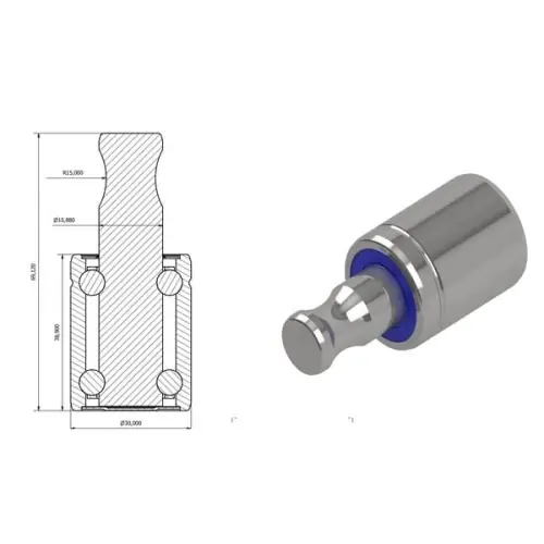 Tani Łożysko rolki dociskowej NWB20715