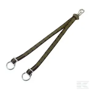 Pas uwiązowy podwójny 60 cm z karabińczykiem Tylko dziś