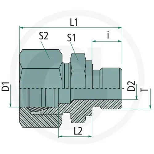 Wysoka jakość PH GEV 28 L-R 1,1/4" VA 60900255