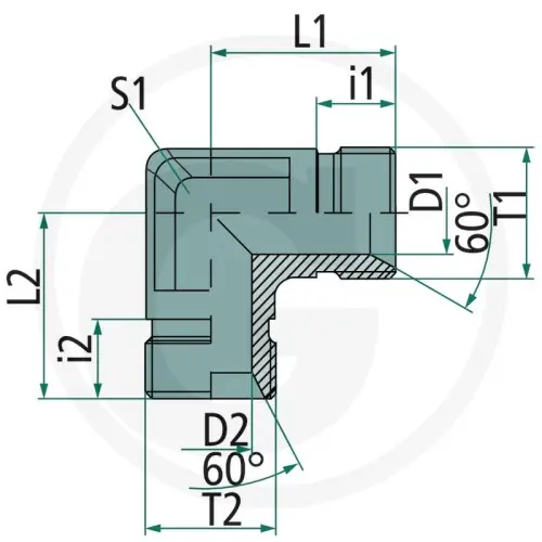 Wysoka jakość PH WA-AGR 1,1/2 90° VA 60904155