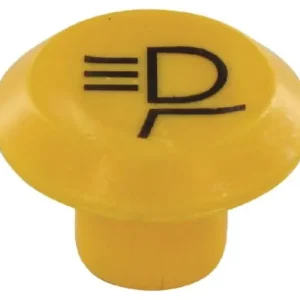 Zwrot pieniędzy Symbol przełącznika, lamp górnych kabinowych, okrągły żółty