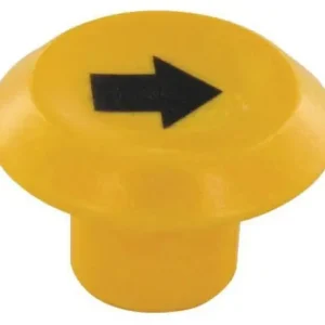 Symbol przełącznika, podnoszenia i opuszczania, okrągły, żółty Premium