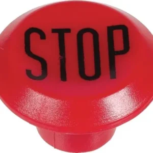 Ostatnia szansa Symbol przełącznika, Stop, okrągły, czerwony 11356540PN