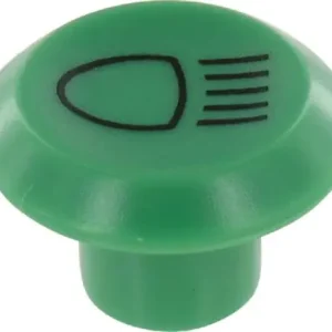 Premium Symbol przełącznika, świateł mijania, okrągły, zielony