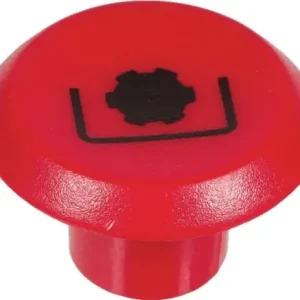 Oryginalny Symbol przełącznika, wału WOM, okrągły, czerwony