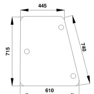 Wyprzedaż Szyba boczna