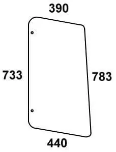 Wysoka jakość Szyba boczna