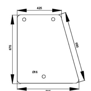 Niska cena Szyba boczna