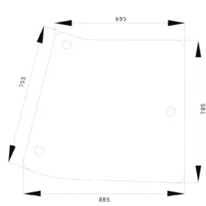 Darmowa dostawa Szyba boczna