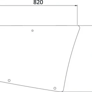 Autentyczny Szyba boczna