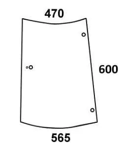 Autentyczny Szyba boczna, lewa