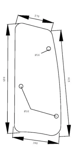 Szyba boczna, przestawna Oryginalny
