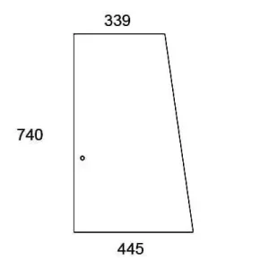 Autentyczny Szyba boczna, przesuwna