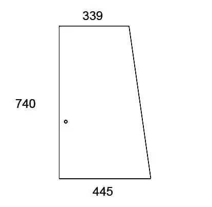 Autentyczny Szyba boczna, przesuwna