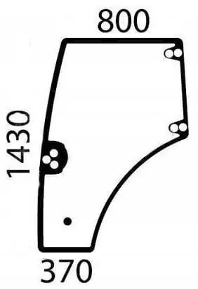 Popularny Szyba drzwi lewa