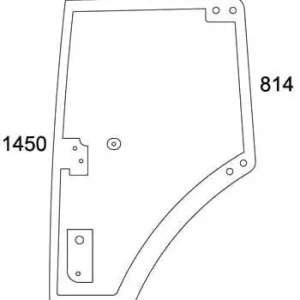 Nowość Szyba drzwi lewa kpl.