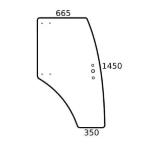 Szyba drzwi prawa Oryginalny