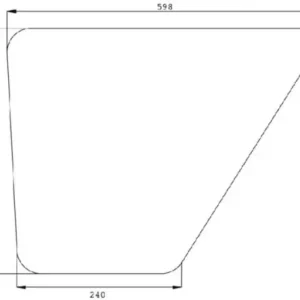 Rabat Szyba drzwi, dolna