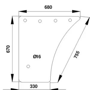 Szyba drzwi, dolna Tani