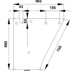 Premium Szyba drzwi, dolna