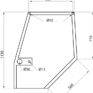 Szyba drzwi, górna Najlepsza cena