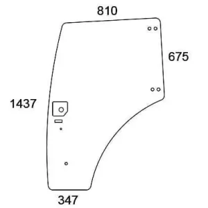 Nowość Szyba drzwi