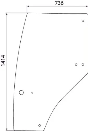 Ostatnia szansa Szyba drzwi, lewa