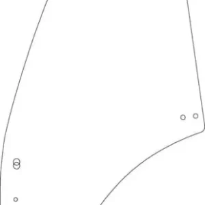 Szyba drzwi, lewa Tani