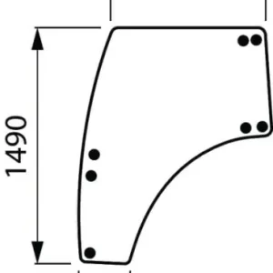 Najlepsza cena Szyba drzwi, lewa