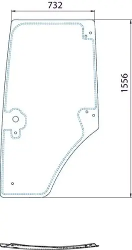 Najlepsza cena Szyba drzwi, lewa