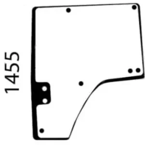 Szybka dostawa Szyba drzwi, lewa OEM