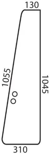 Darmowa dostawa Szyba drzwi, przednia lewa/prawa
