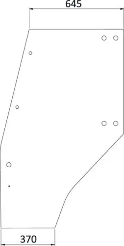 Wyprzedaż Szyba drzwiowa kompletna