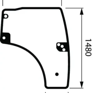 Szyba drzwiowa kompletna 001619520 Ekspresowa dostawa
