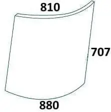 Ekspresowa dostawa Szyba górna prawa