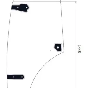 Autentyczny Szyba kabiny, drzwiowa